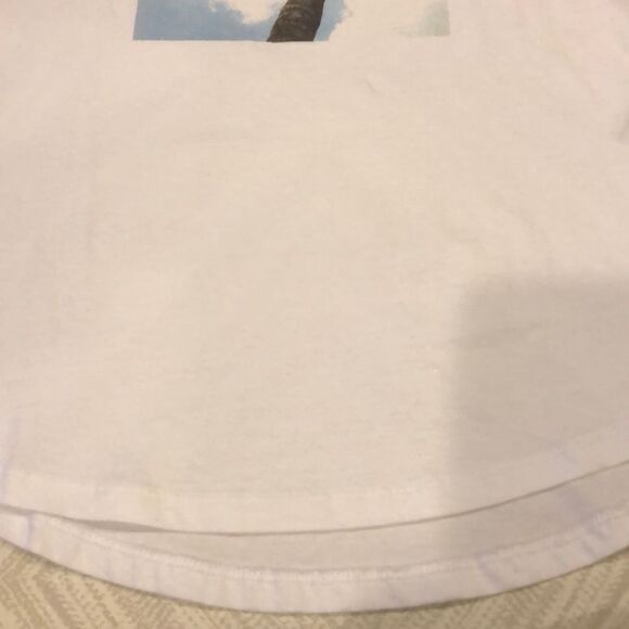 Chrldr “Nevermind” w. Palm Tree White Tank Top - Size S - Picture 4 of 7